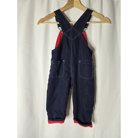 VTG Baby Toddler Sesame Street Elmo Fleece Lined Warm Overalls 18 Months Unisex - Picture 7 of 13